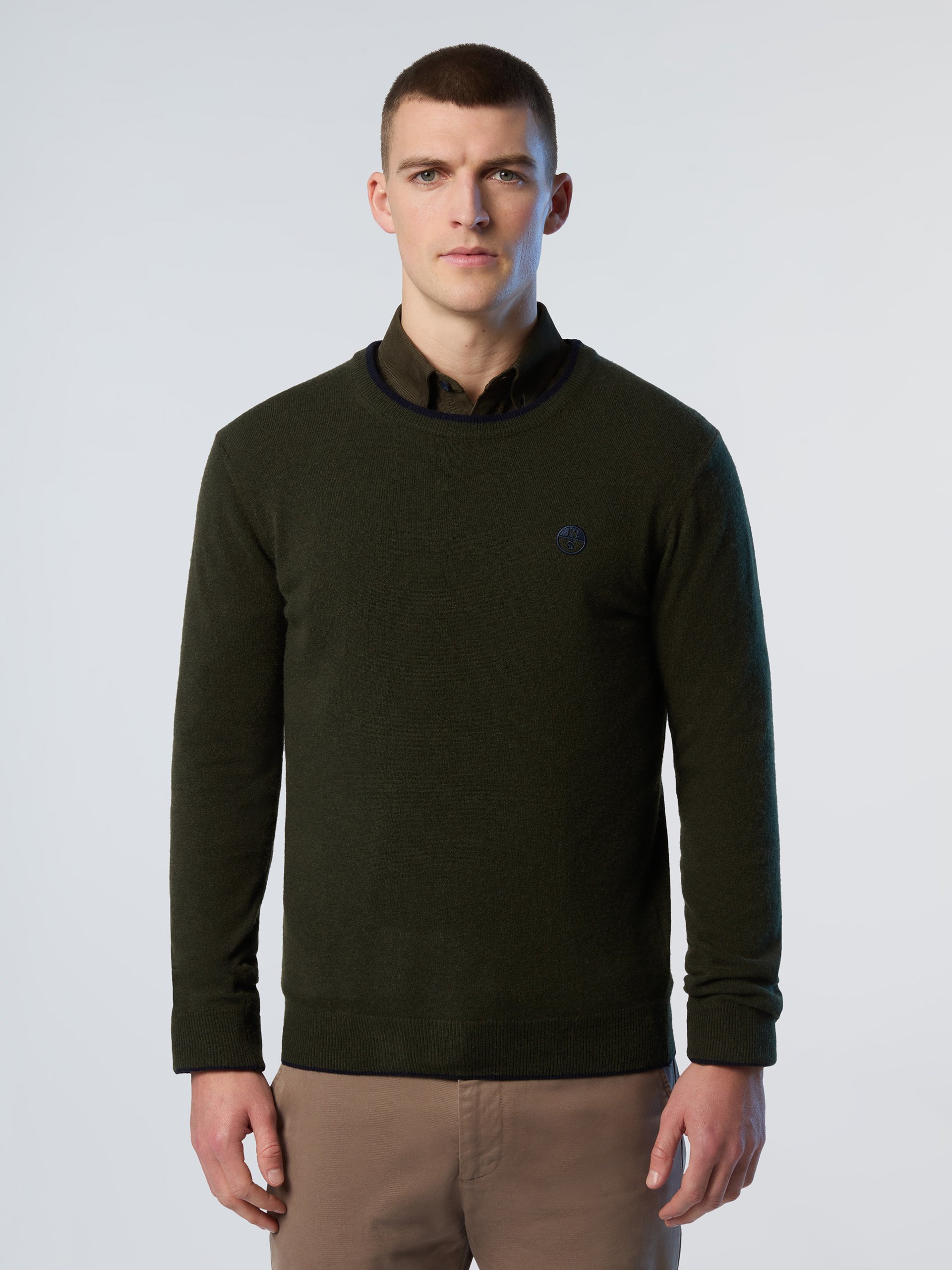 North Sails Pullover Rundhalsausschnitt mit gesticktem Logo
