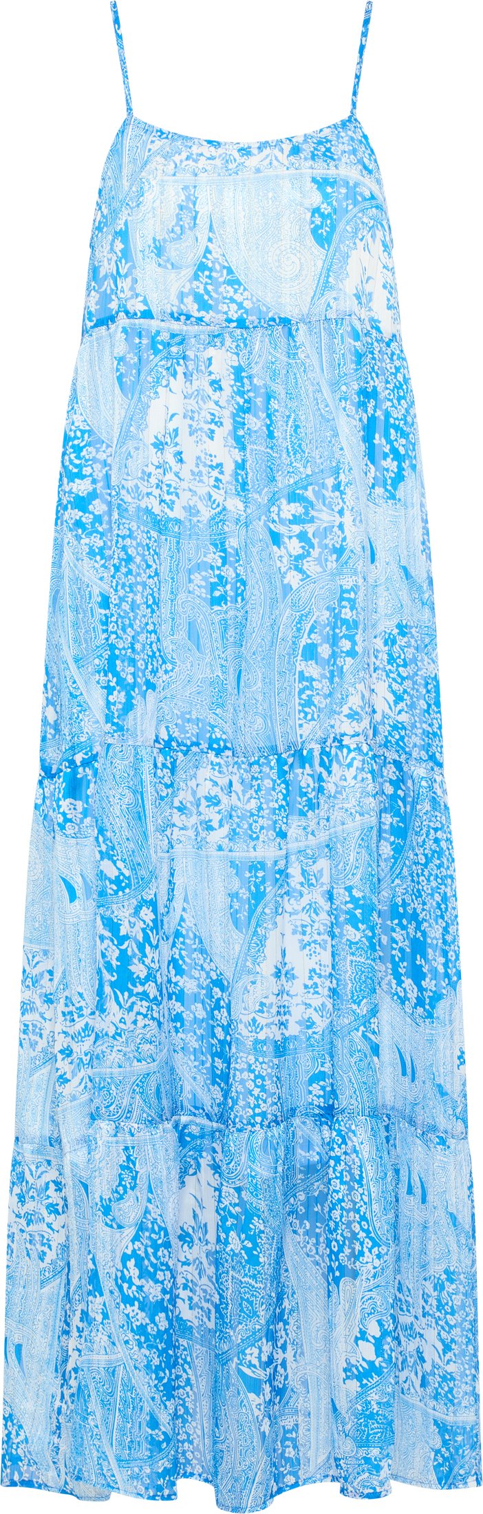 IZIA Maxikleid Damen blau weiss