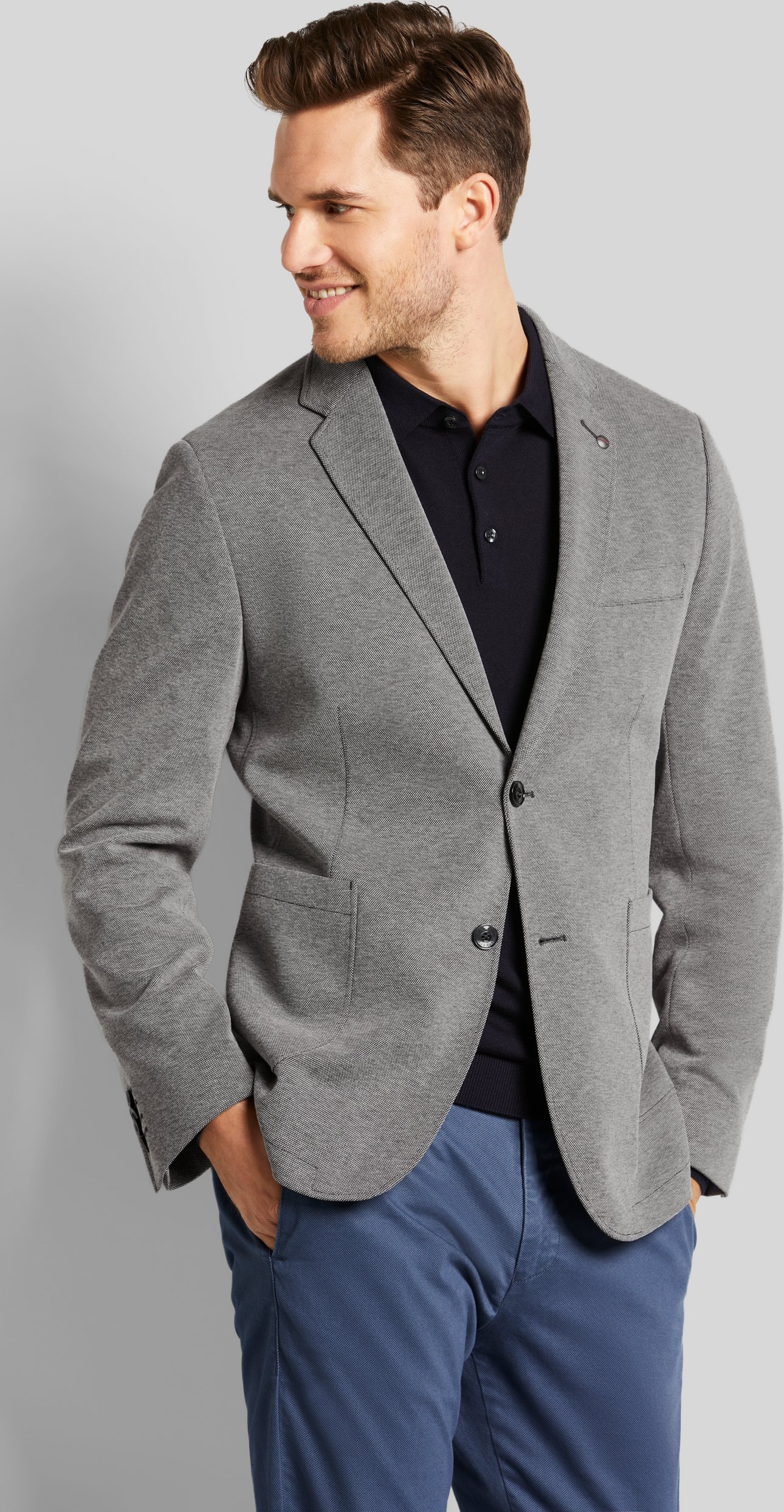 Bugatti Herren Sakko mit Stretchfunktion