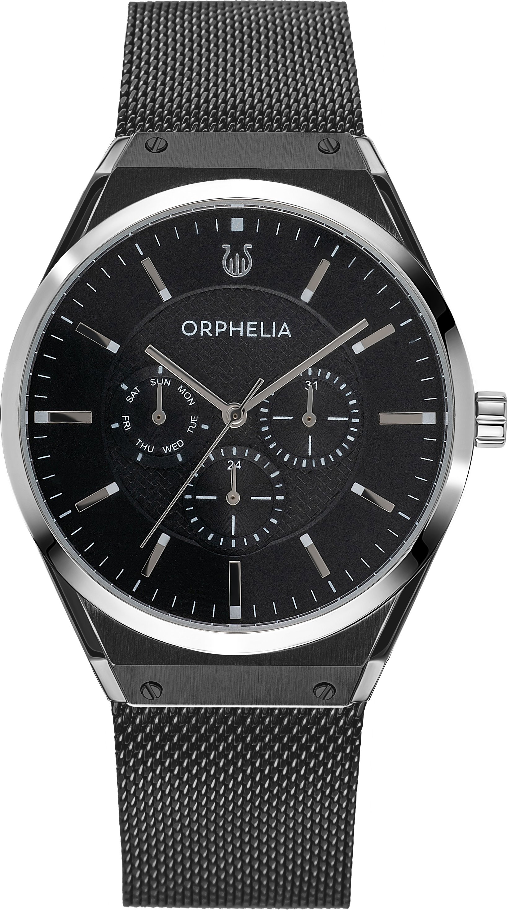 Orphelia Saffiano Herren-Armbanduhr OR72901, schwarz
