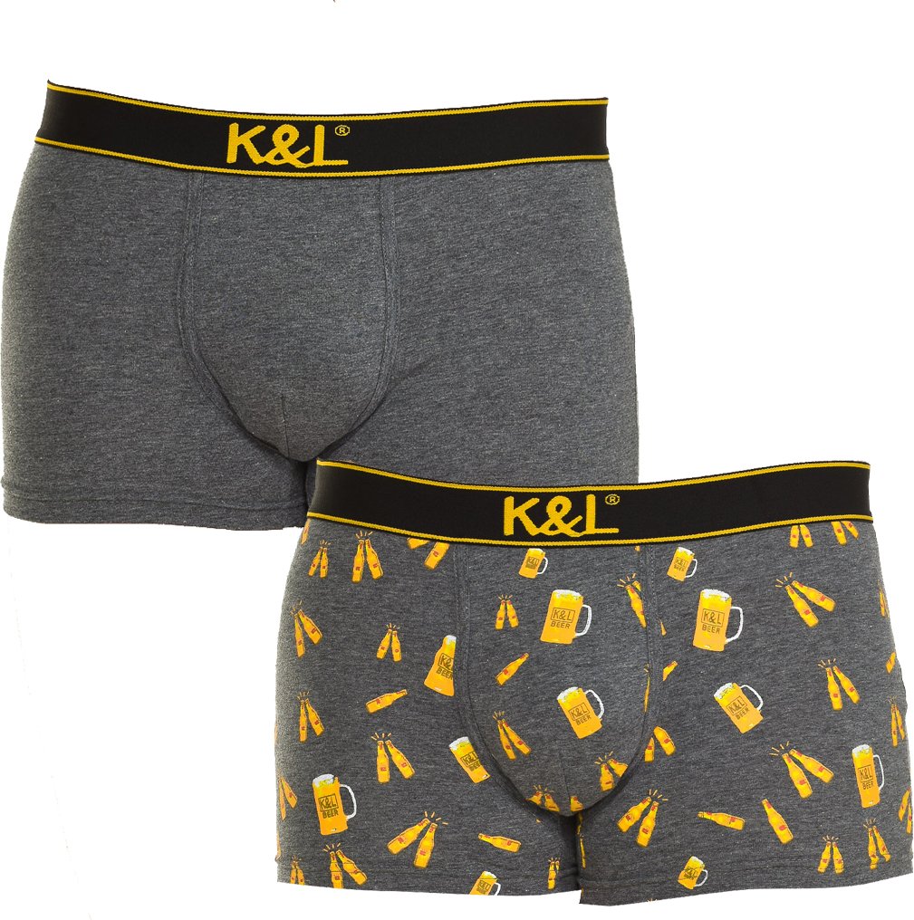 Thumbnail - Pack-2 Boxershorts Funny atmungsaktives Gewebe KL2005 Mann
