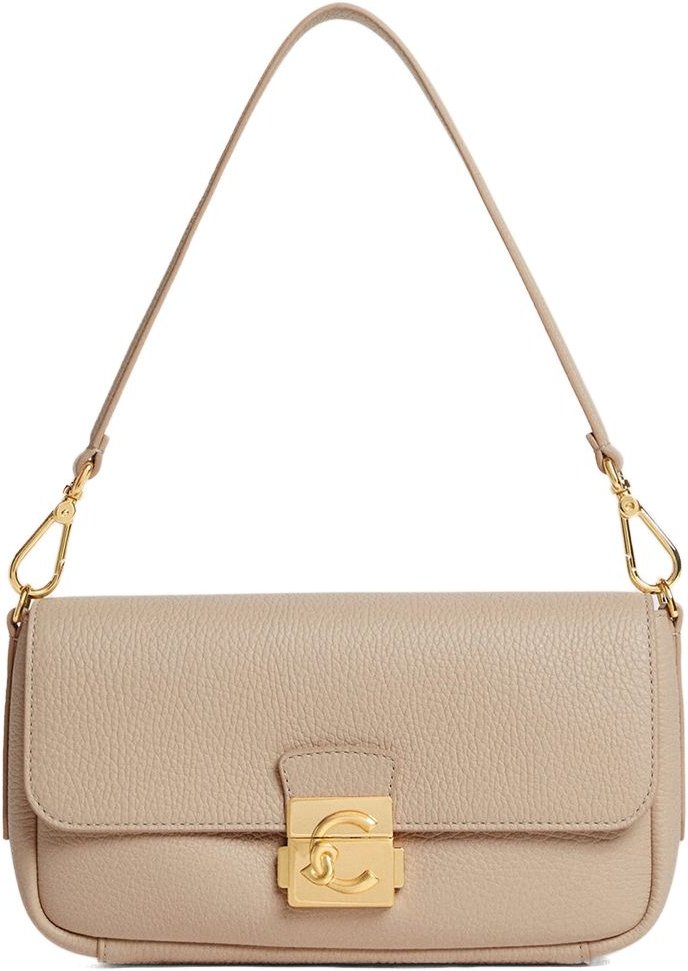 Coccinelle C-Me Lock Handtasche aus genarbtem Leder