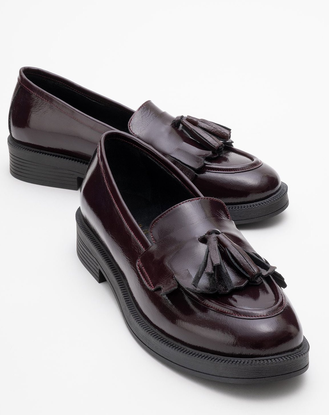Milly Leder Quaste Loafer
