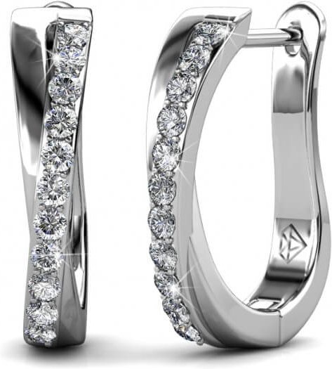 Criss-Ohrringe - Silber und Kristall