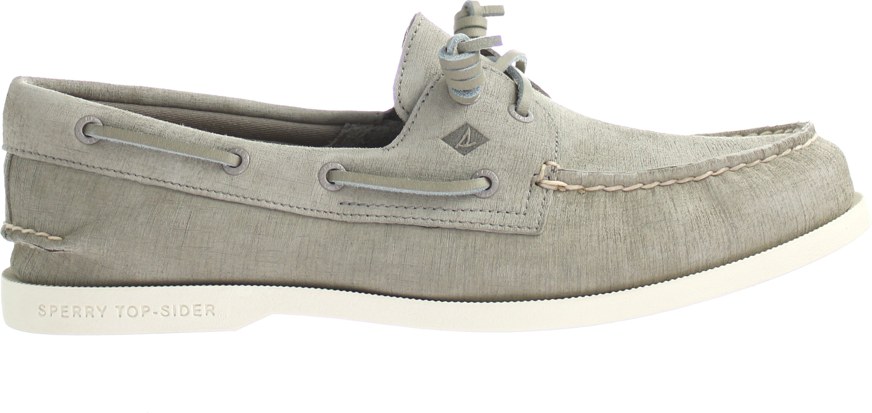 Sperry A/O 2-Eye Plushwave Womens Grey Boat Schuhe