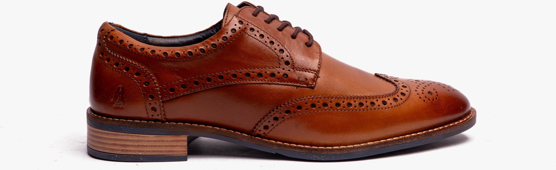 Thumbnail - Hush Puppies Dustin Herren Brogues Schuhe Beige