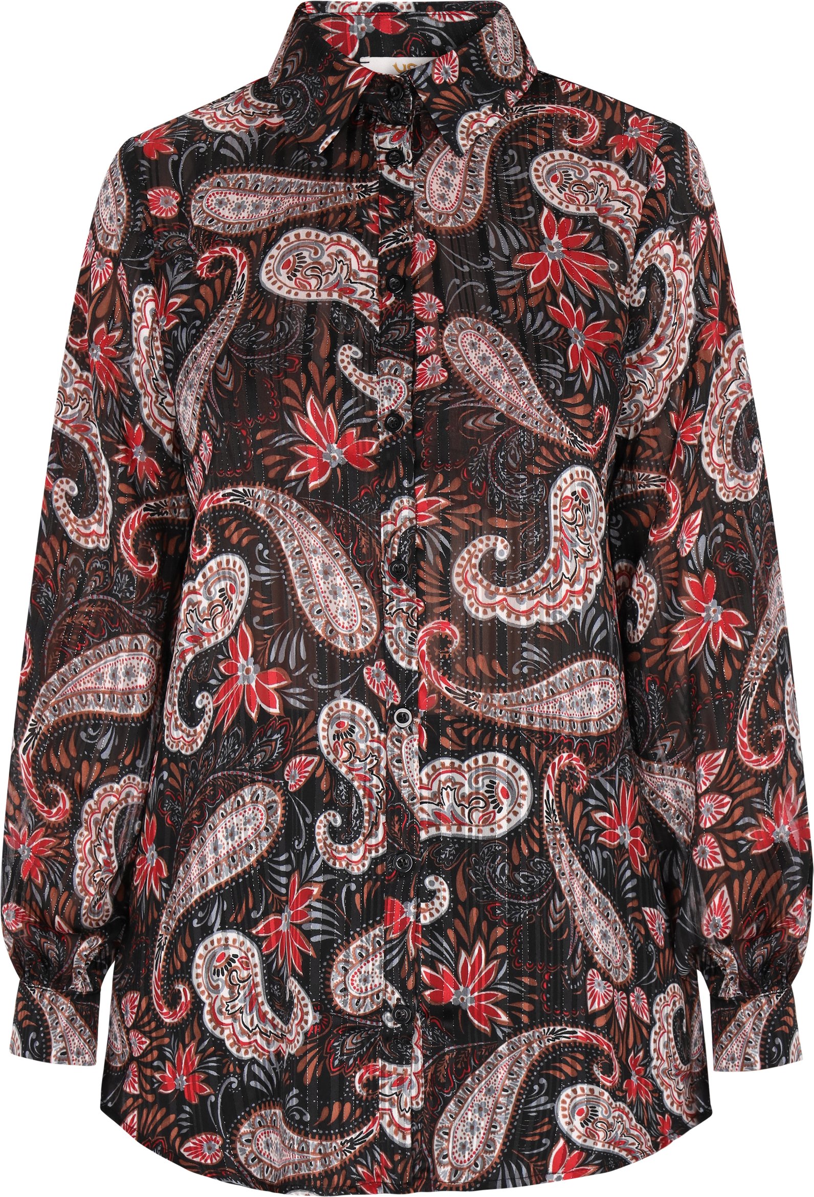 Thumbnail - usha Bluse Damen Schwarz Mehrfarbig