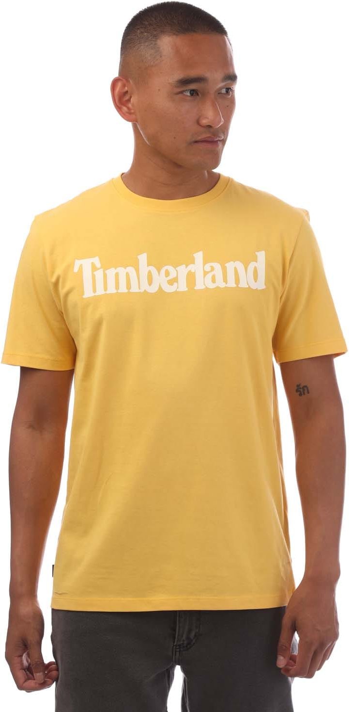 Timberland Northwood Wordmark T-Shirt für Männer in Gelb