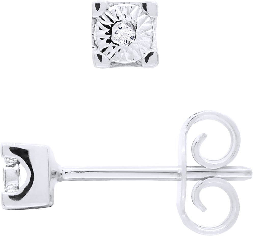 DIADEMA - Ohrringe mit Diamanten - Illusion - Weißgold