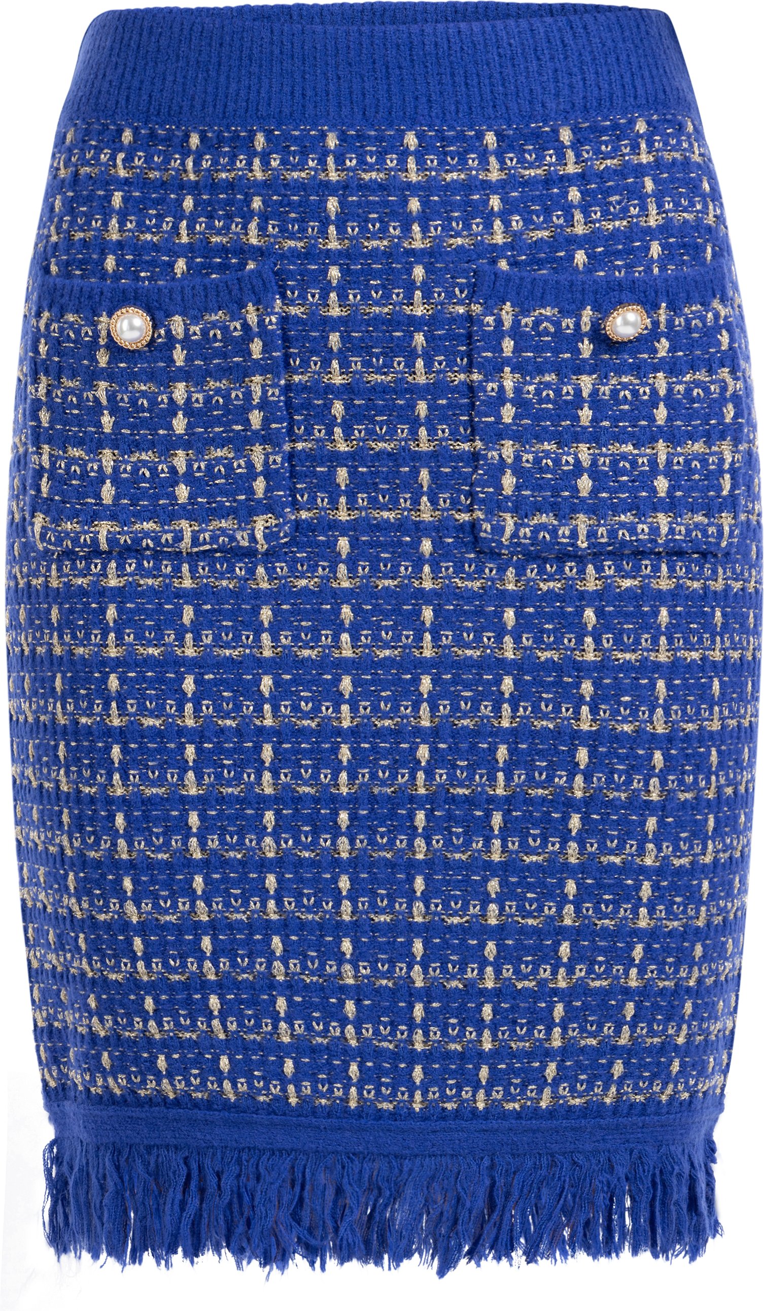 Faina Strickrock Damen dunkelblau