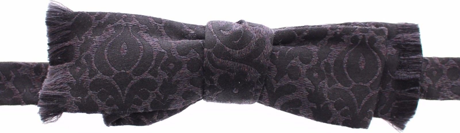 Dolce & Gabbana - Nœud papillon en laine grise et noire pour homme