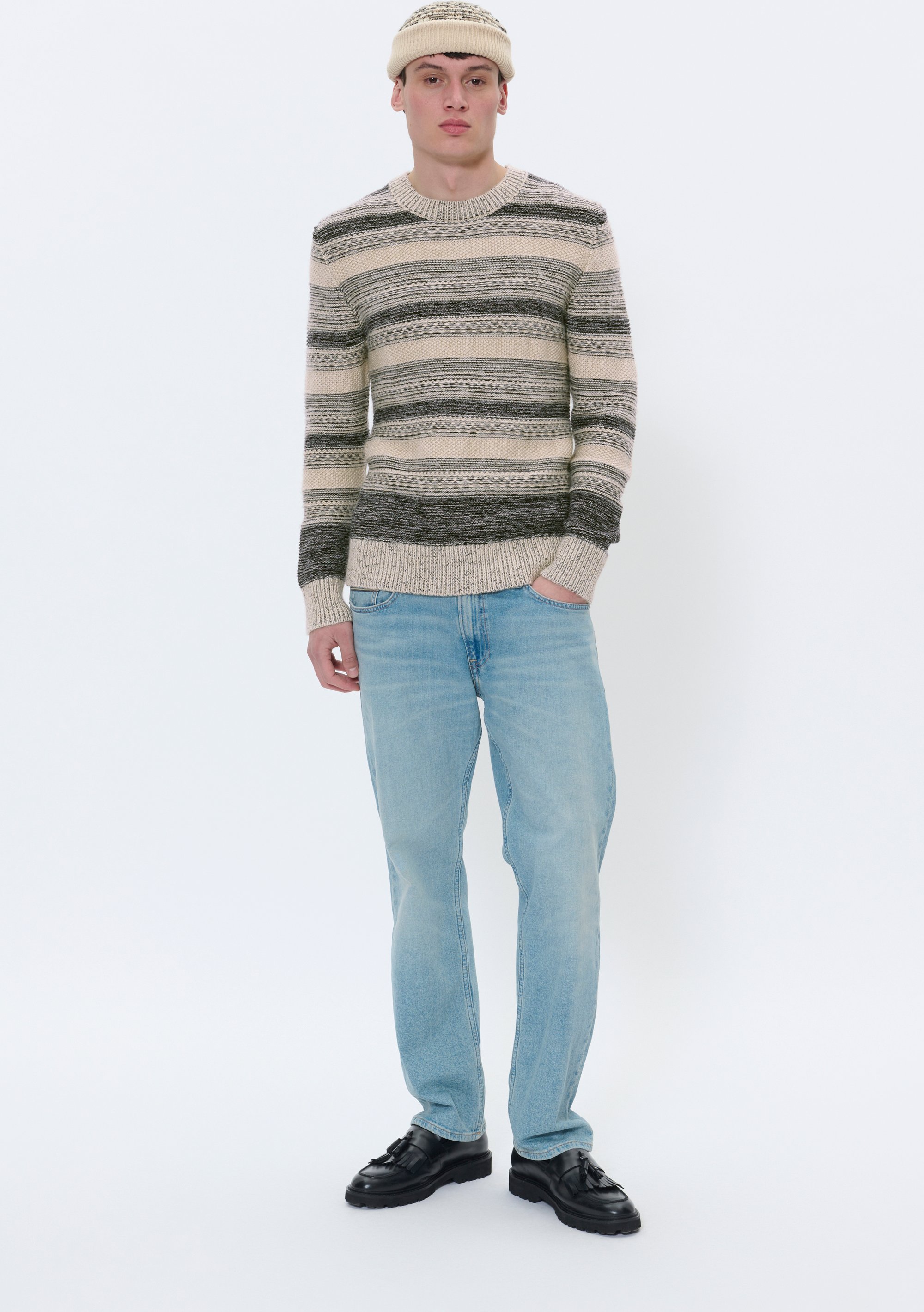 Strickpullover MAtriton Gerade Passform dark grey