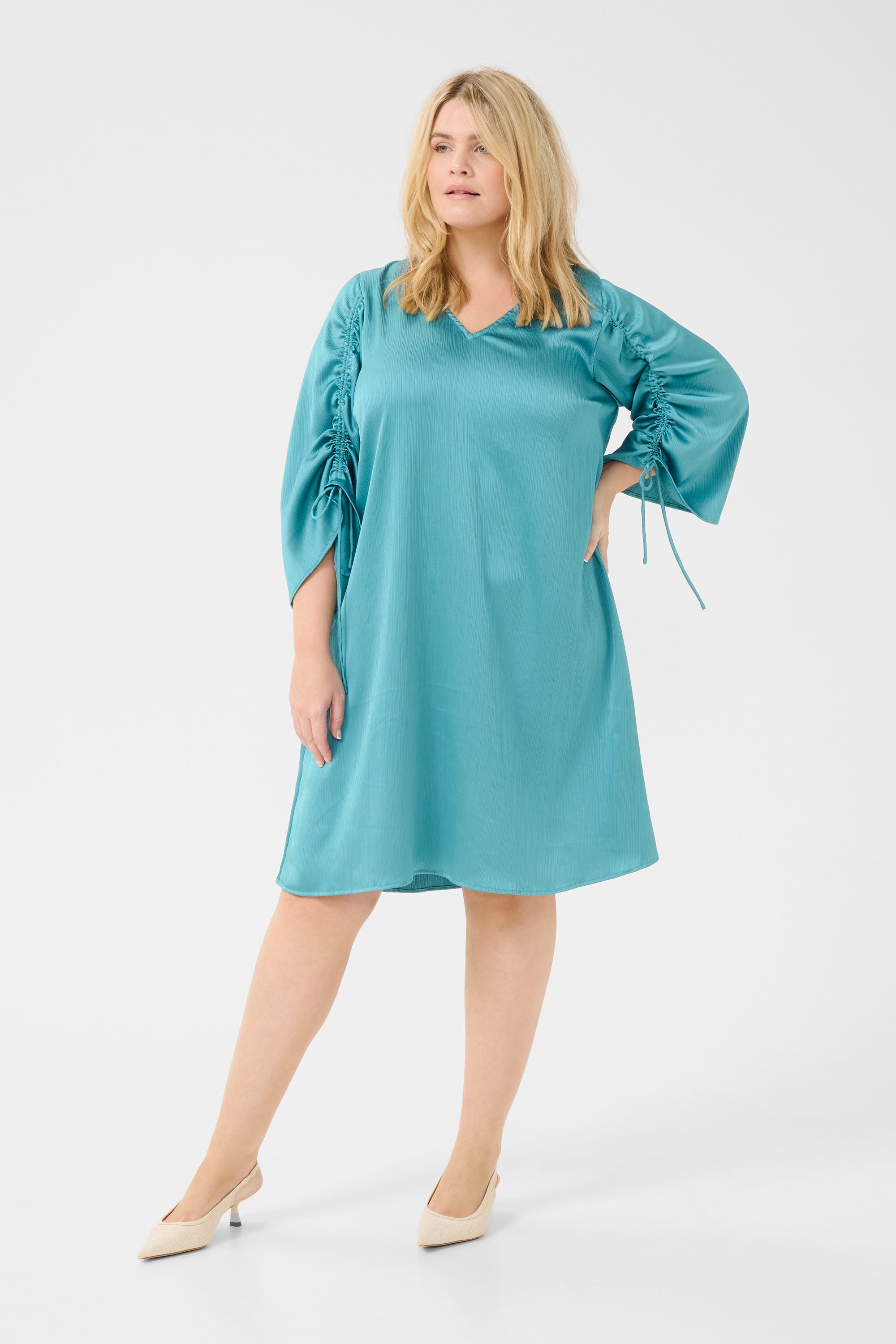 Kleid A-shape teal