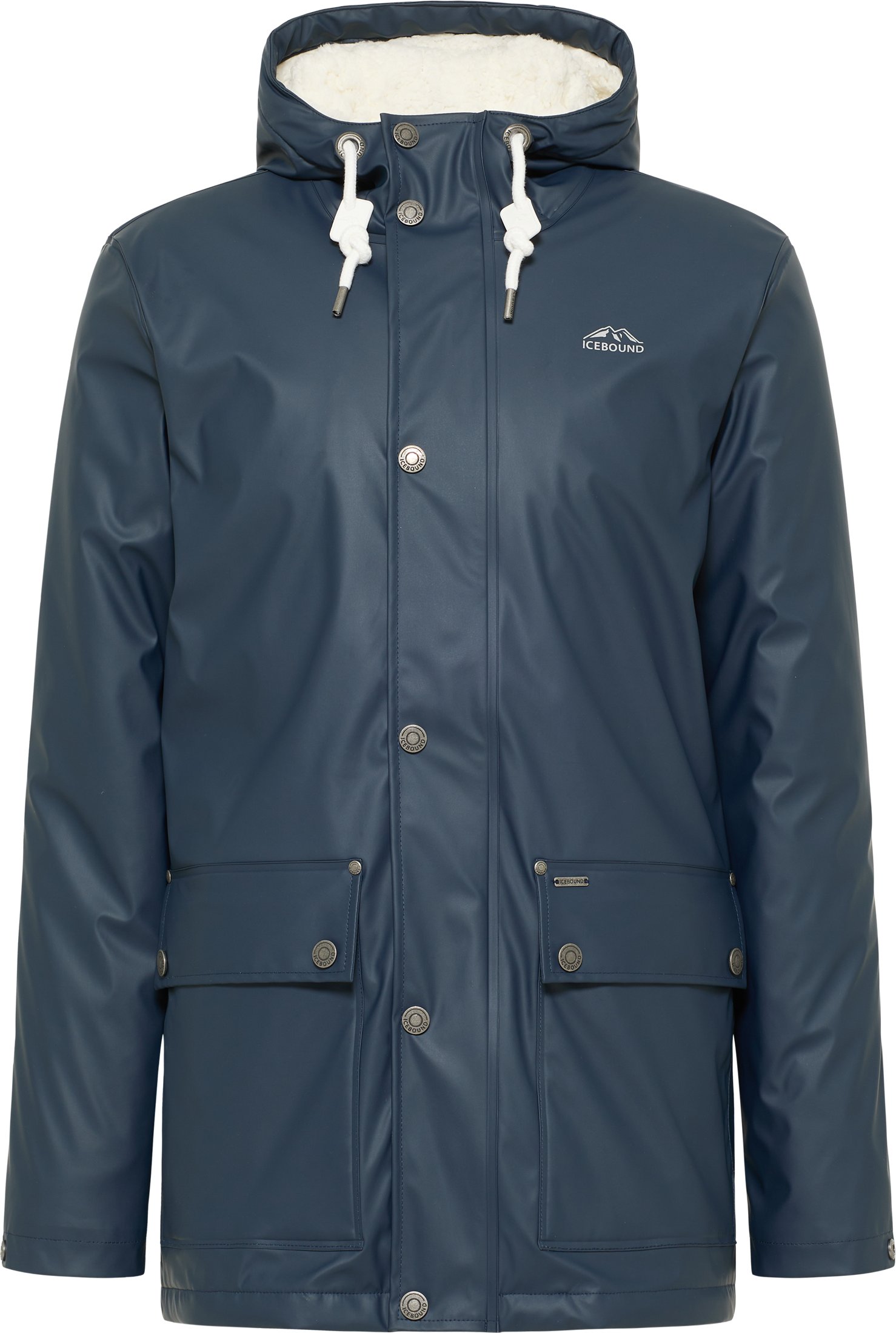 Thumbnail - ICEBOUND Regenjacke mit Teddyfutter Herren Marine
