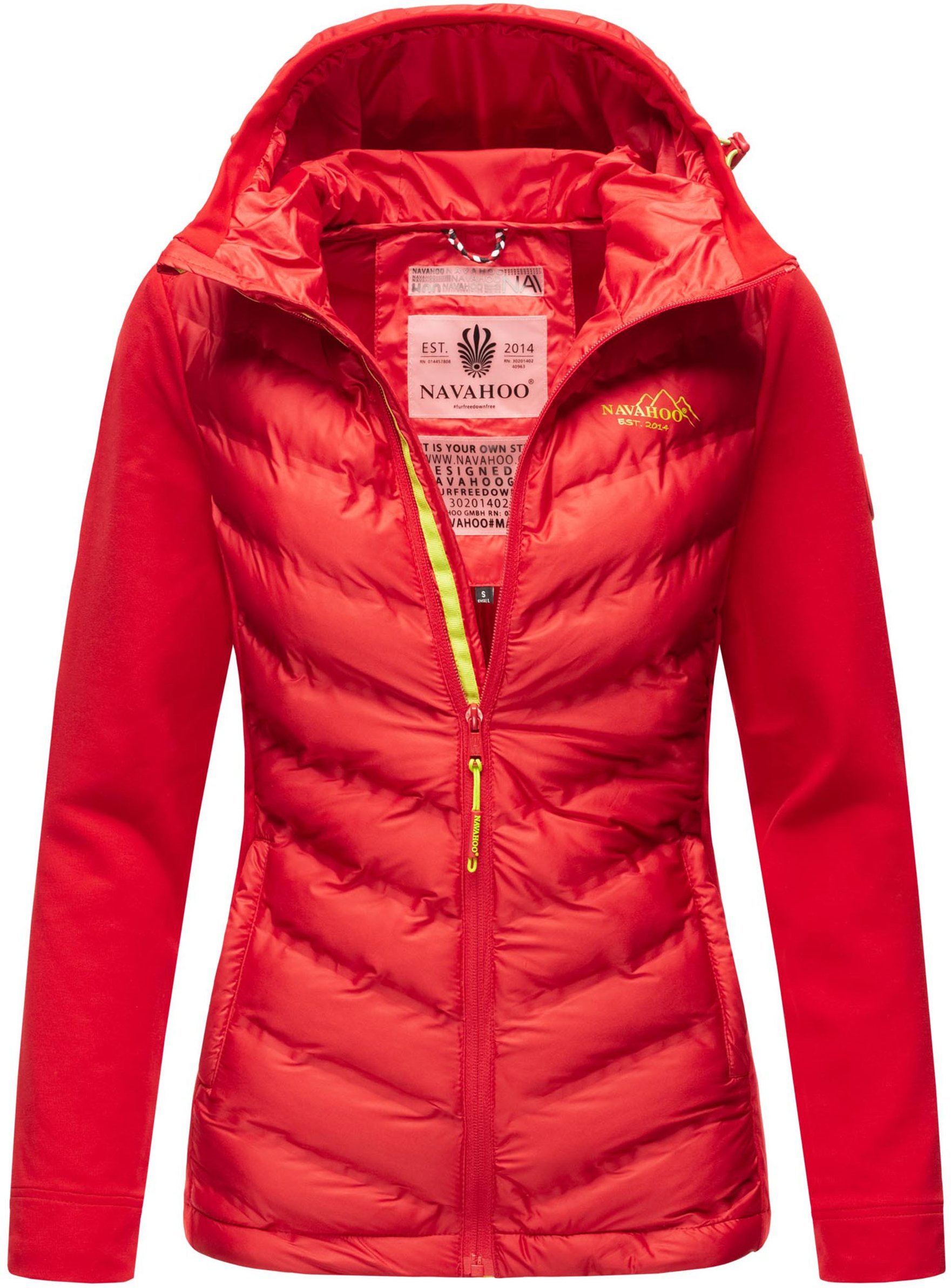 Navahoo Damen Steppjacke Nimm mich mit – Figurbetont, Stylisch & Bequem mit Kapuze