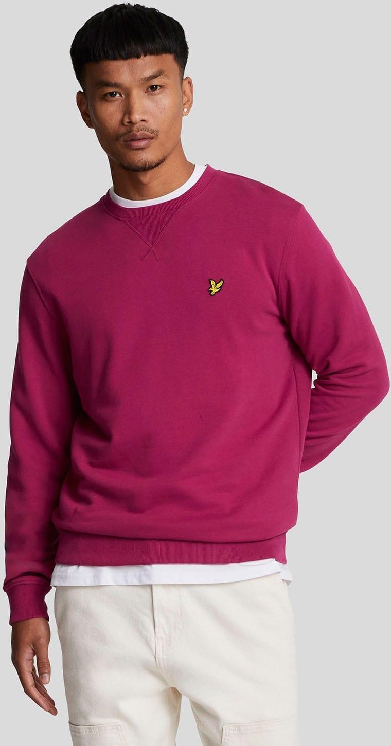 Lyle & Scott - Sweatshirt Rundhalsausschnitt für Herren (Burgunderrot)