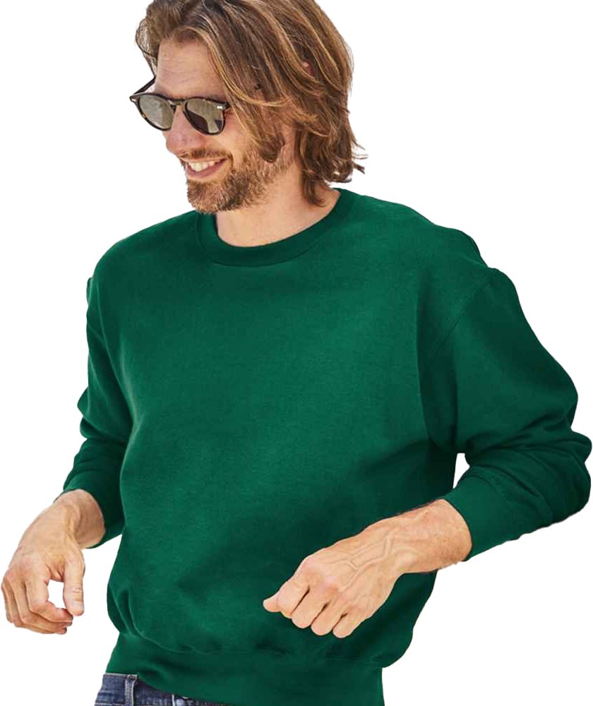 Fruit of the Loom - "Supercotton" Sweatshirt für Herren (College Grün)