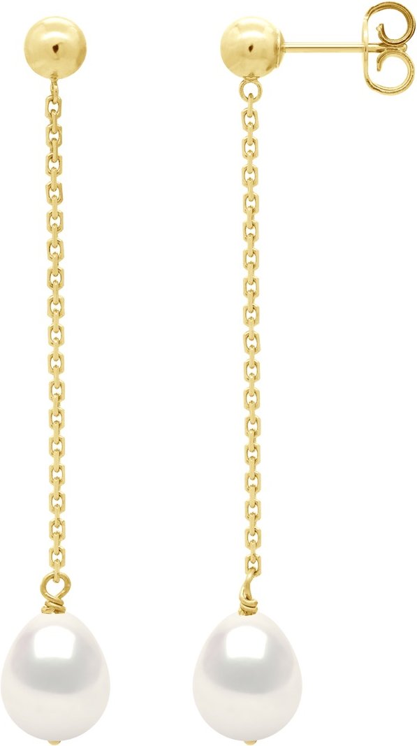 Ohrringe Echte Süßwasser-Zuchtperlen Birne 7-8 mm