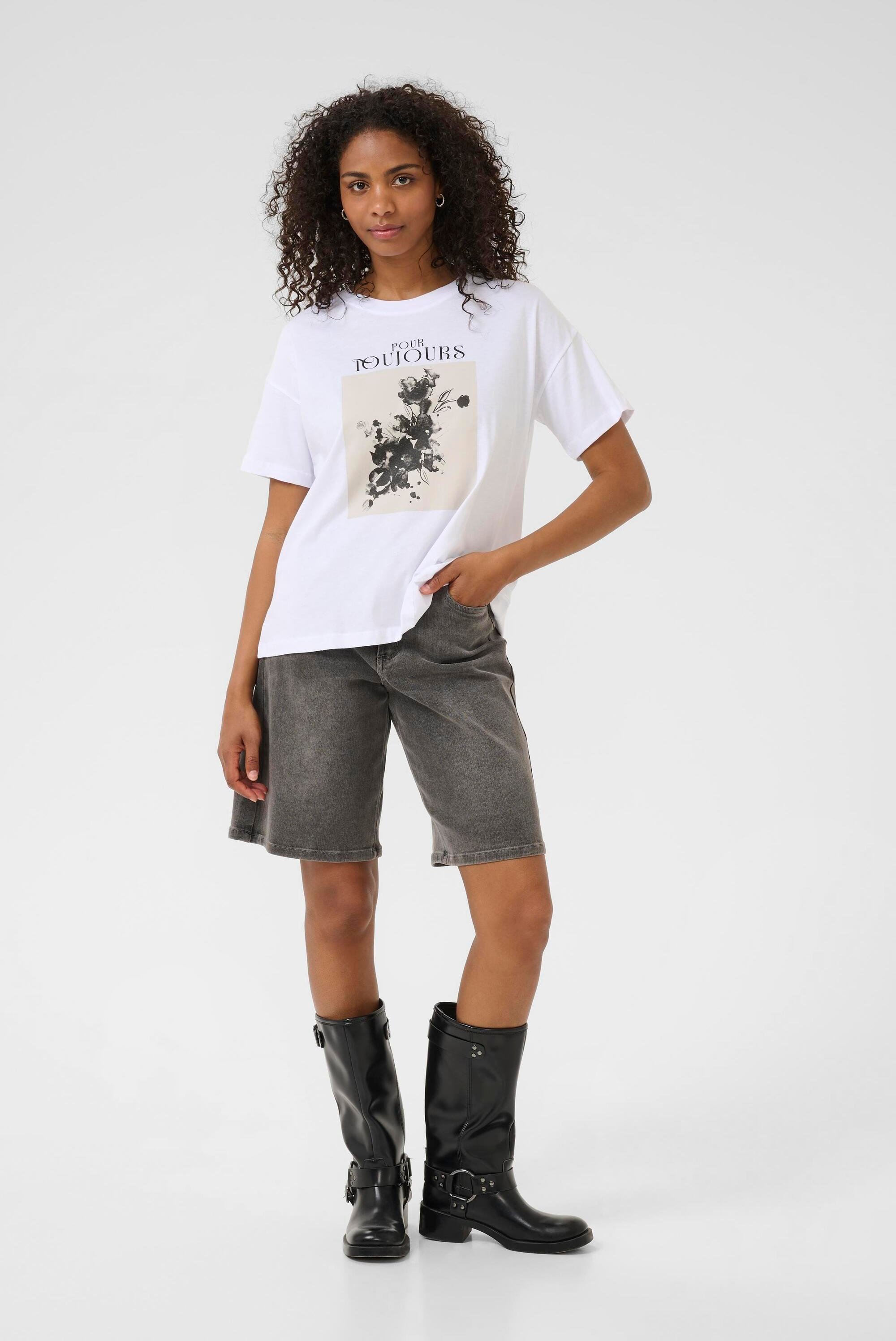 T-shirt KAvivie Loose fit white