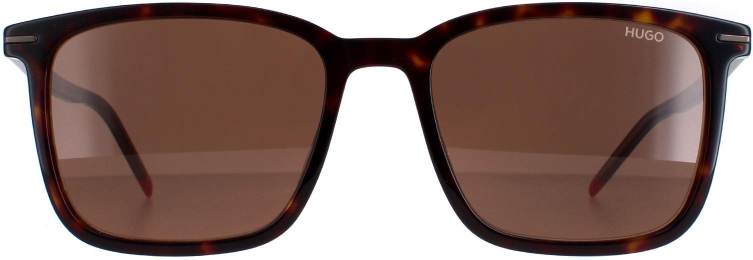 Thumbnail - Hugo by Hugo Boss Square Herren Dunkel Havanna Braun HG1168/S