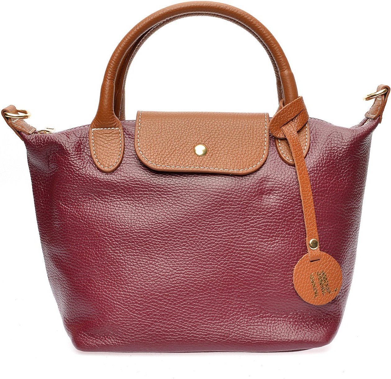 Anna Luchini Violett Rindsledertasche