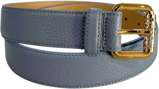 Borbonese Blauer Leder Damen Gürtel