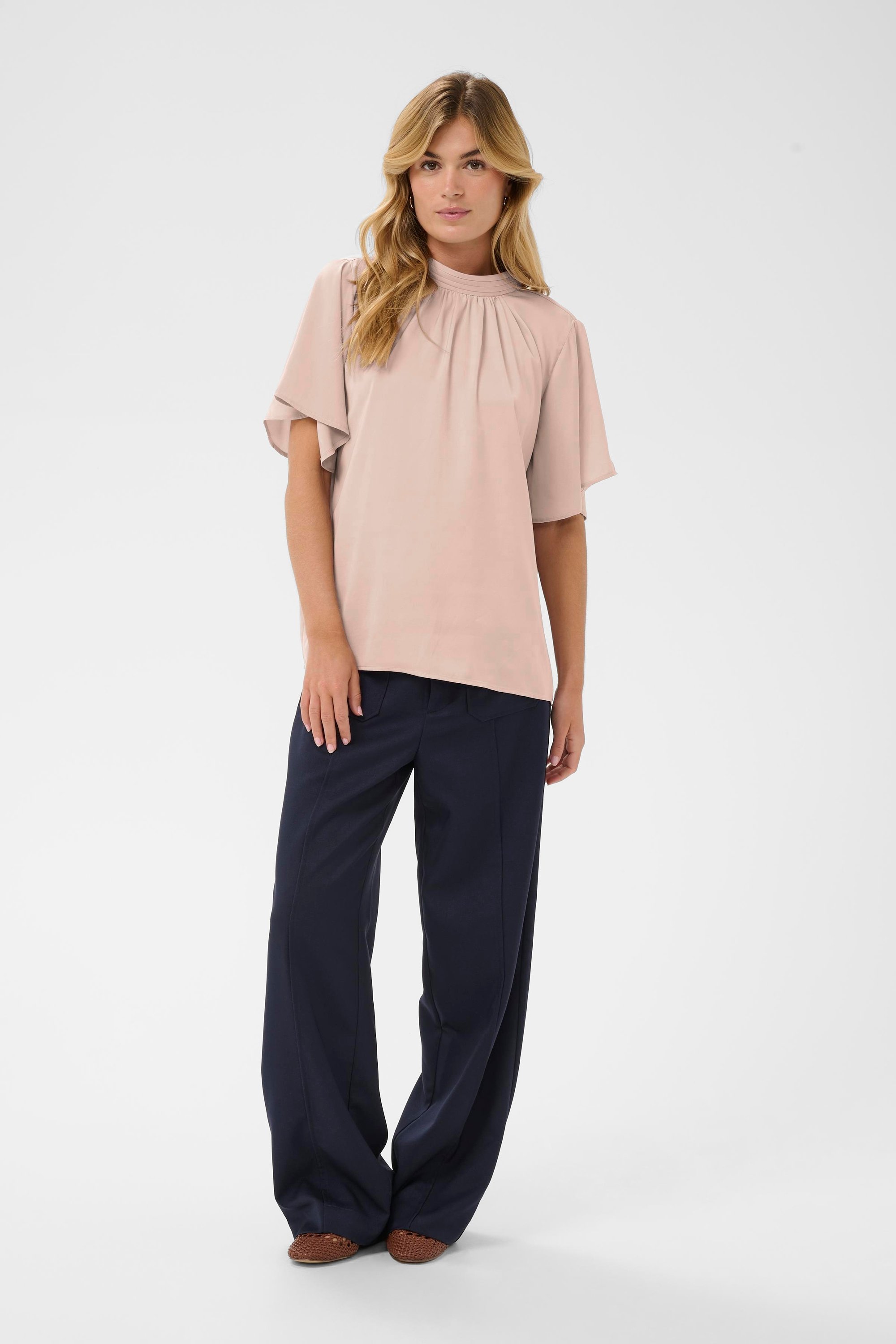 Kurzarm-Bluse AileenSZ Kurzarm-Bluse Gerade Passform