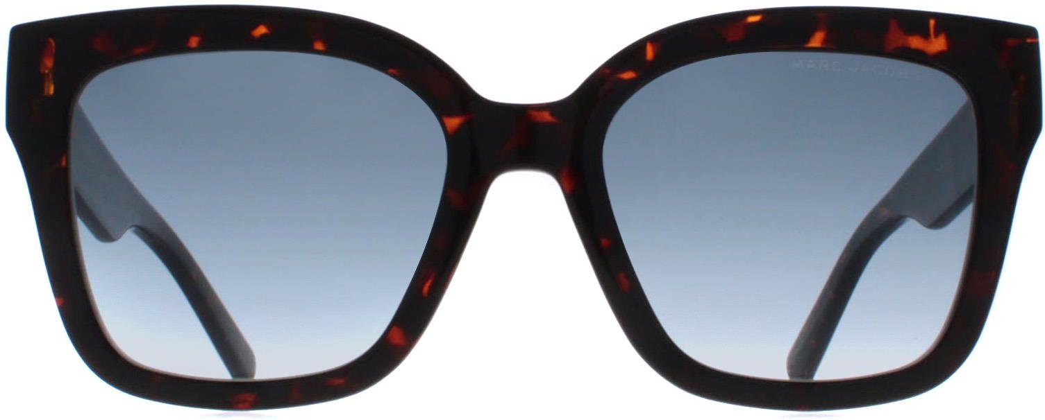 Marc Jacobs Square Damen Glänzend Dunkel Havanna Blau Gradient MARC 658/S