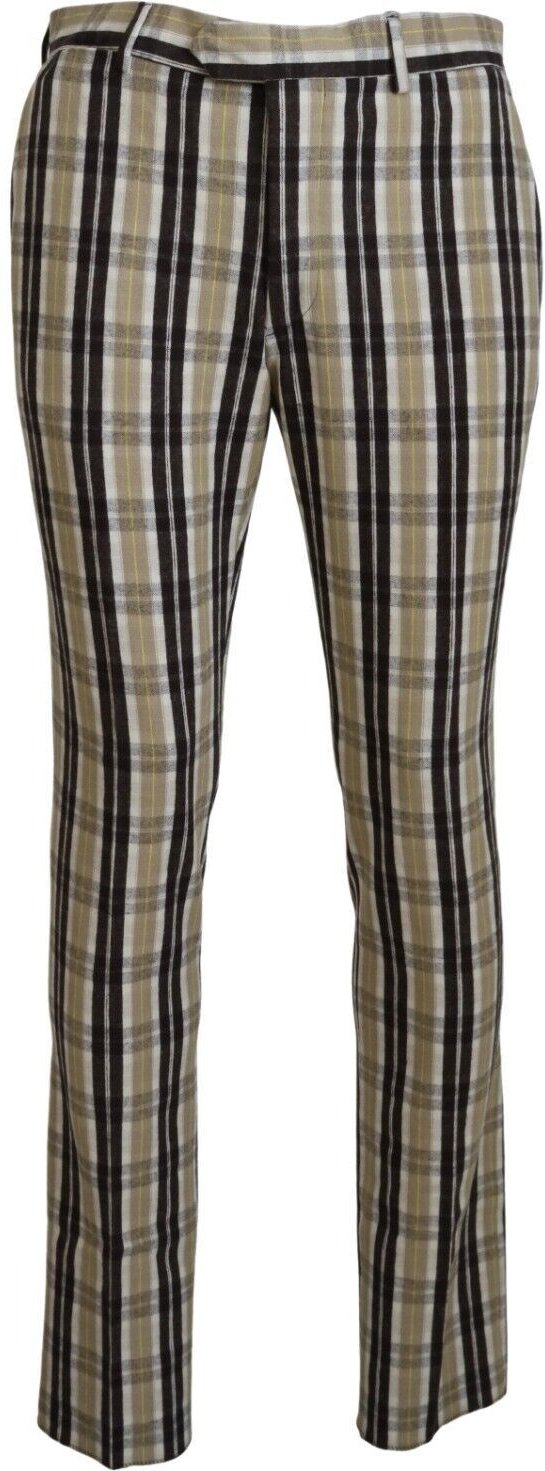 Kariert Leggings im lässigen Stil