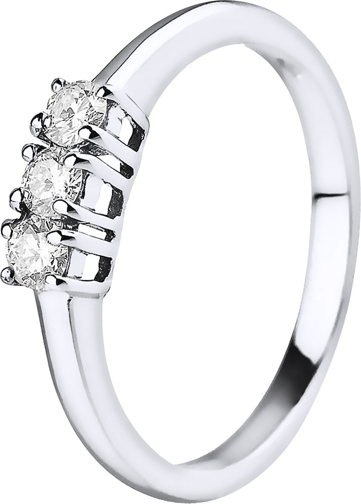 DIADEMA - Ring - Trilogie Diamant - Weißgold