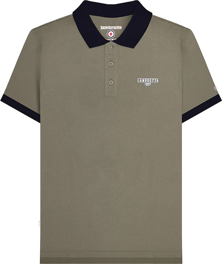 Lambretta - "Original SS24" Poloshirt für Herren (Khakigrün)