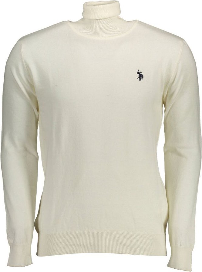 U.S. POLO ASSN. Weißer Baumwoll-Pullover für Herren