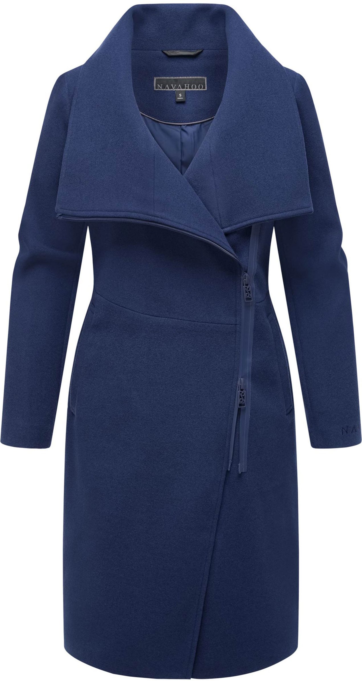 Navahoo Samtrose Damen Übergangsmantel mit Stehkragen – elegant & modern
