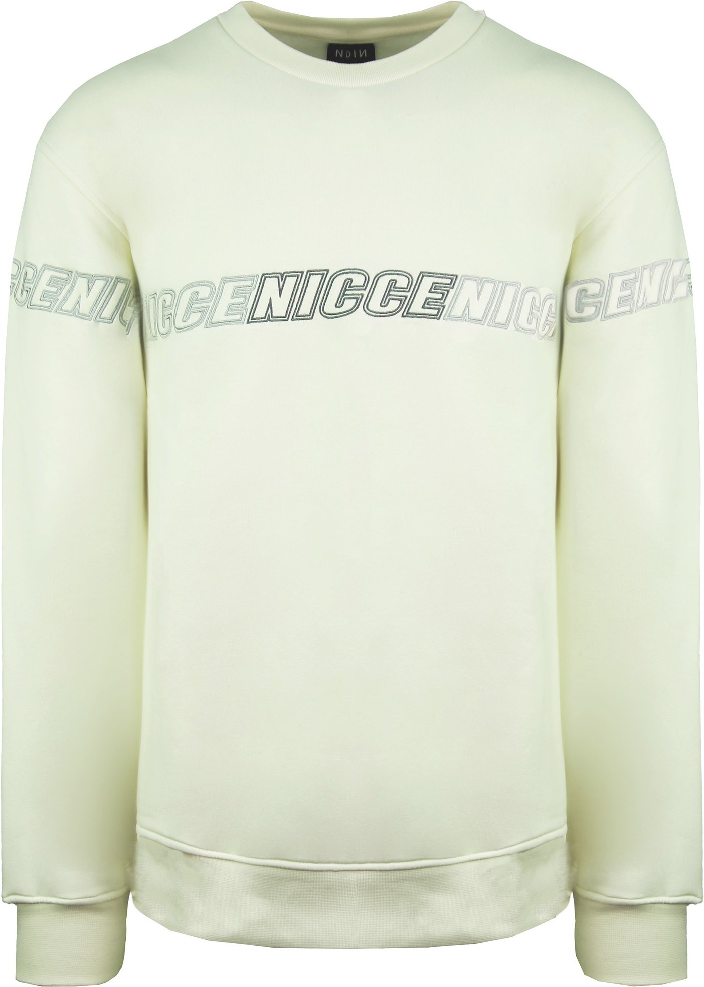 Nicce Long Sleeve Roundneck Pullover Cream Männer Rioja Sweatshirt 204 1 03 04 0011