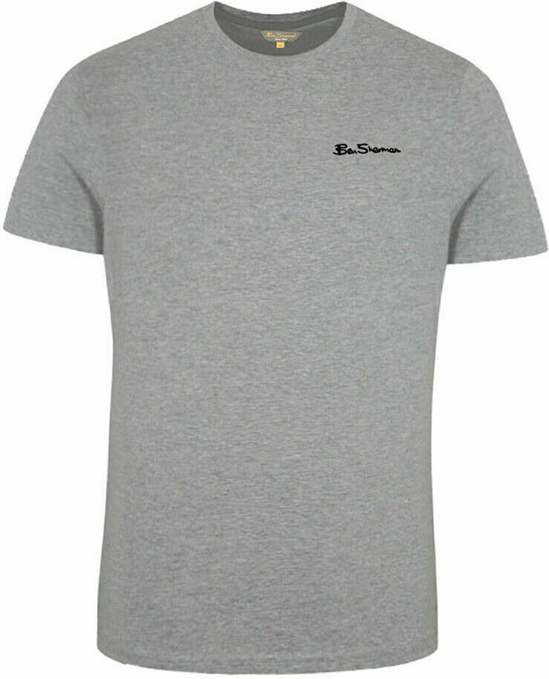 Ben Sherman Plain Herren Hellgrau T-Shirt