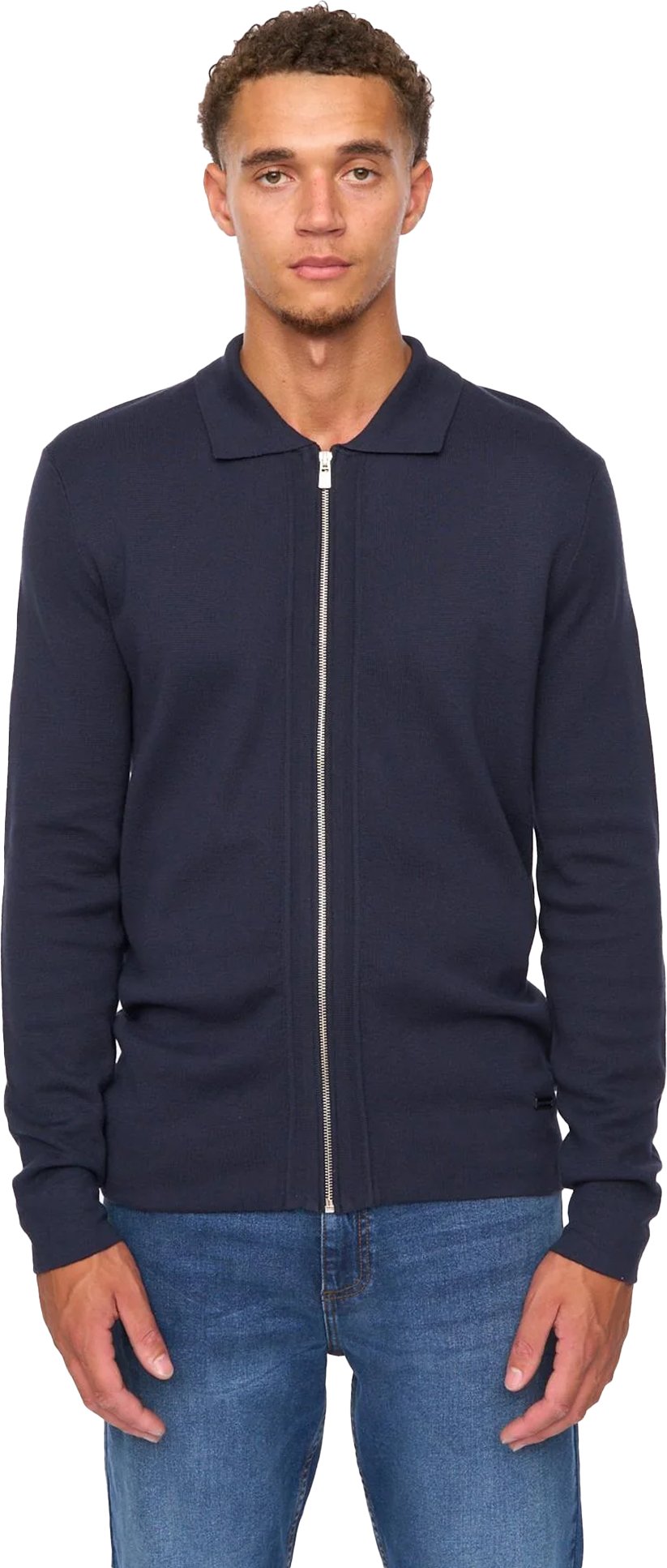 Duck and Cover - "Melfi" Pullover für Herren, Mit Reißverschluss trennbar, Jerseyware (Marine)