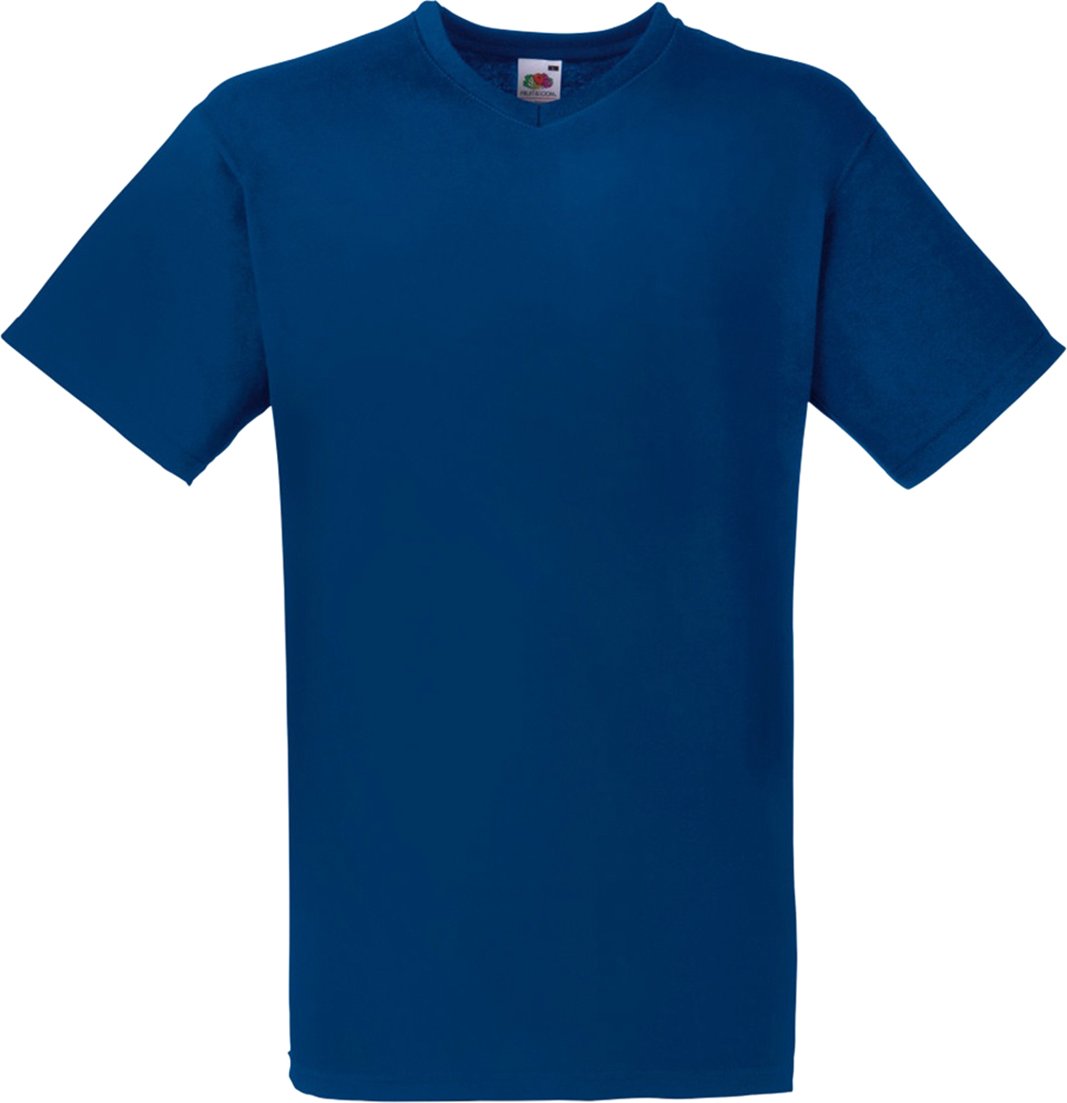 Fruit Of The Loom Valueweight T-shirt für Männer mit V-Ausschnitt, kurzärmlig (Marineblau)