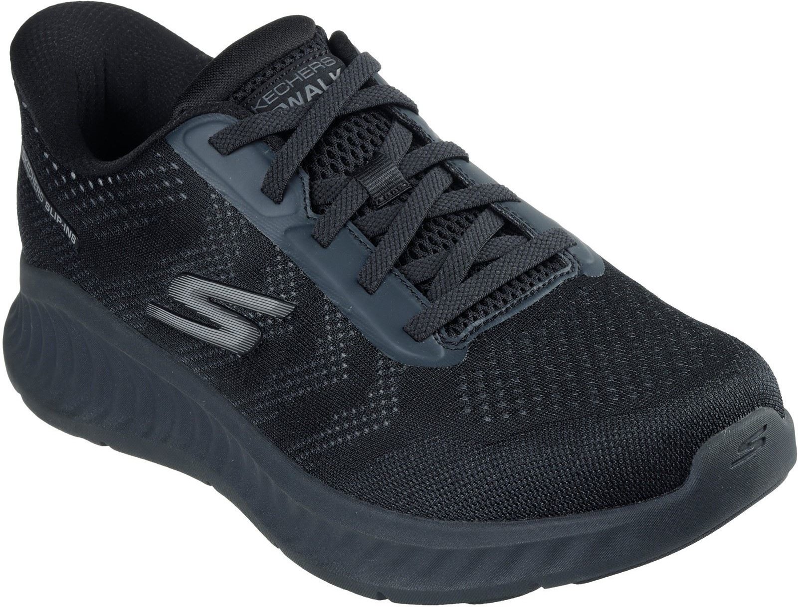 Thumbnail - Skechers GO WALK NOW Payton Textil Herren Schwarz Sneakers