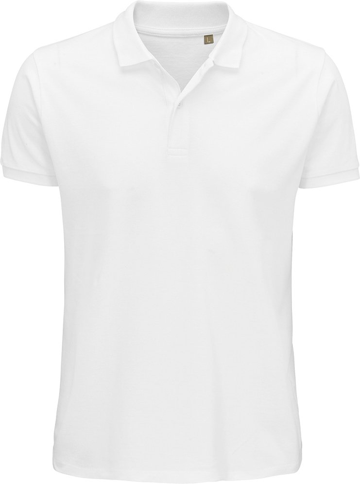 SOLS Herren Planet Pique Bio-Poloshirt (Weiß)