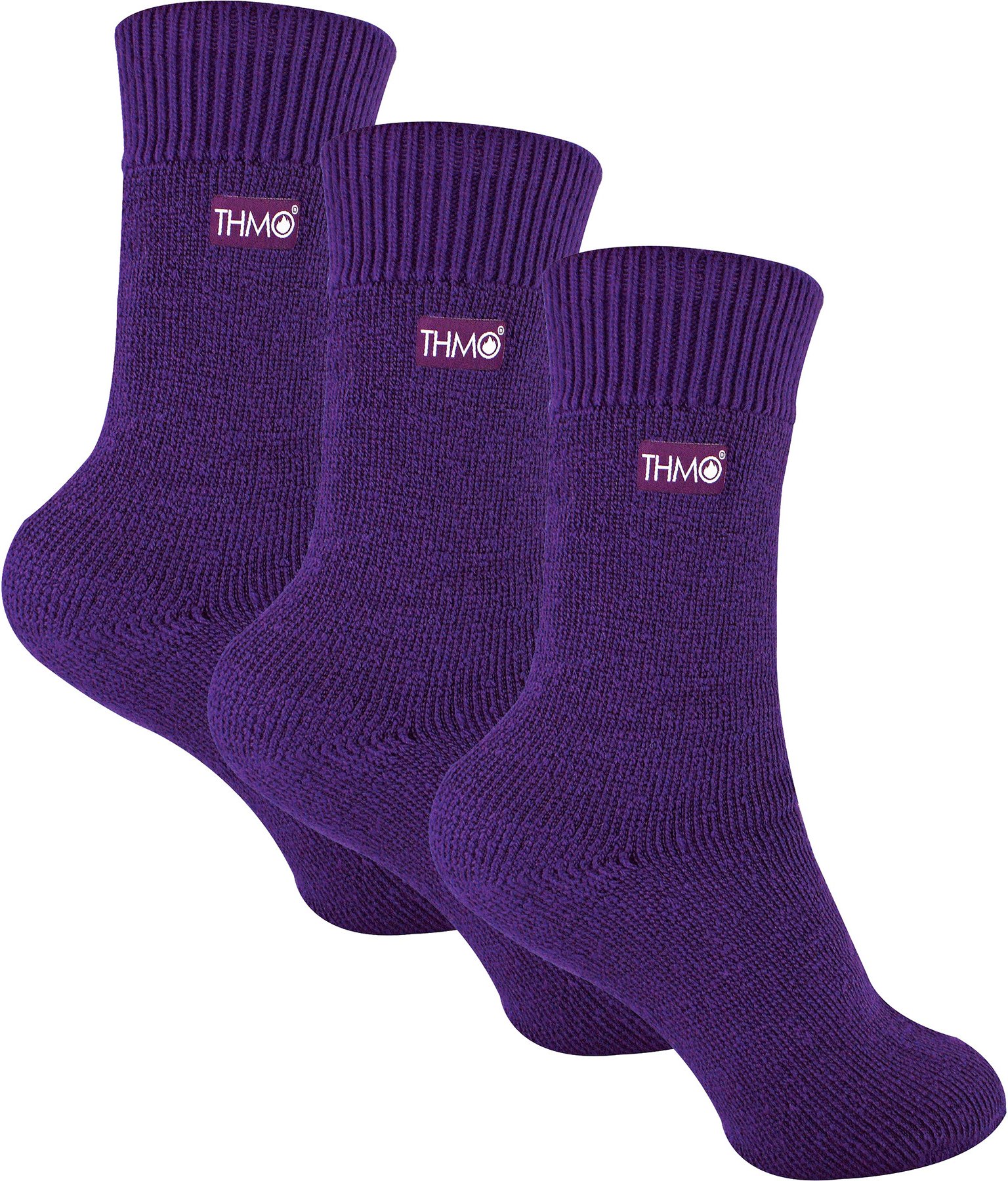 3 Paar Multipack Kinder Thermosocken | THMO | Gerippte weiche Oberseite Fleece Flauschige Innenseite Warme Socken für Ju...