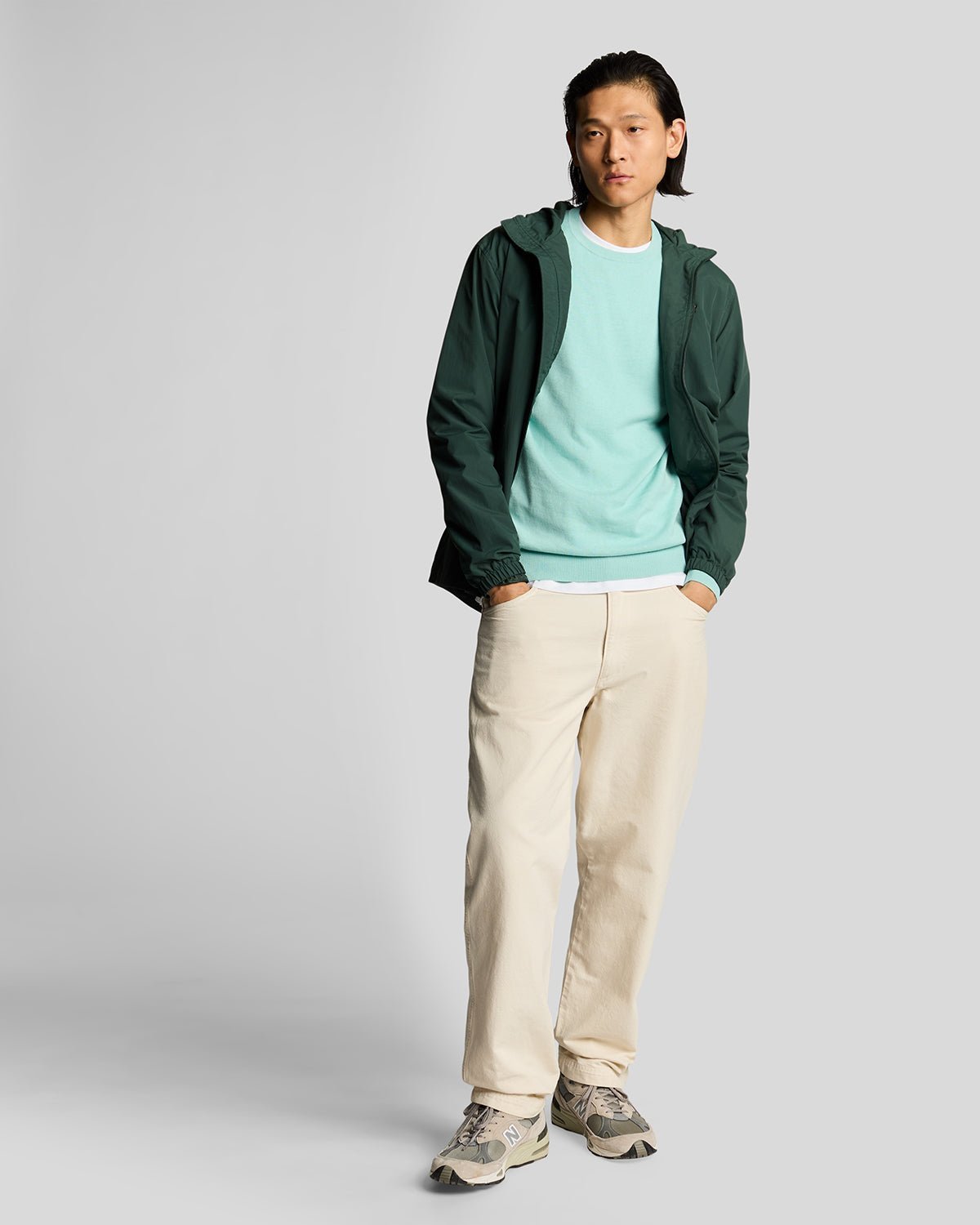 Lyle & Scott Baumwoll-Pullover mit Rundhalsausschnitt - Blau