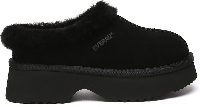 EVER AU Australien Damen Savanna Knöchelhöhe Chunky Plattform Lammfellstiefel