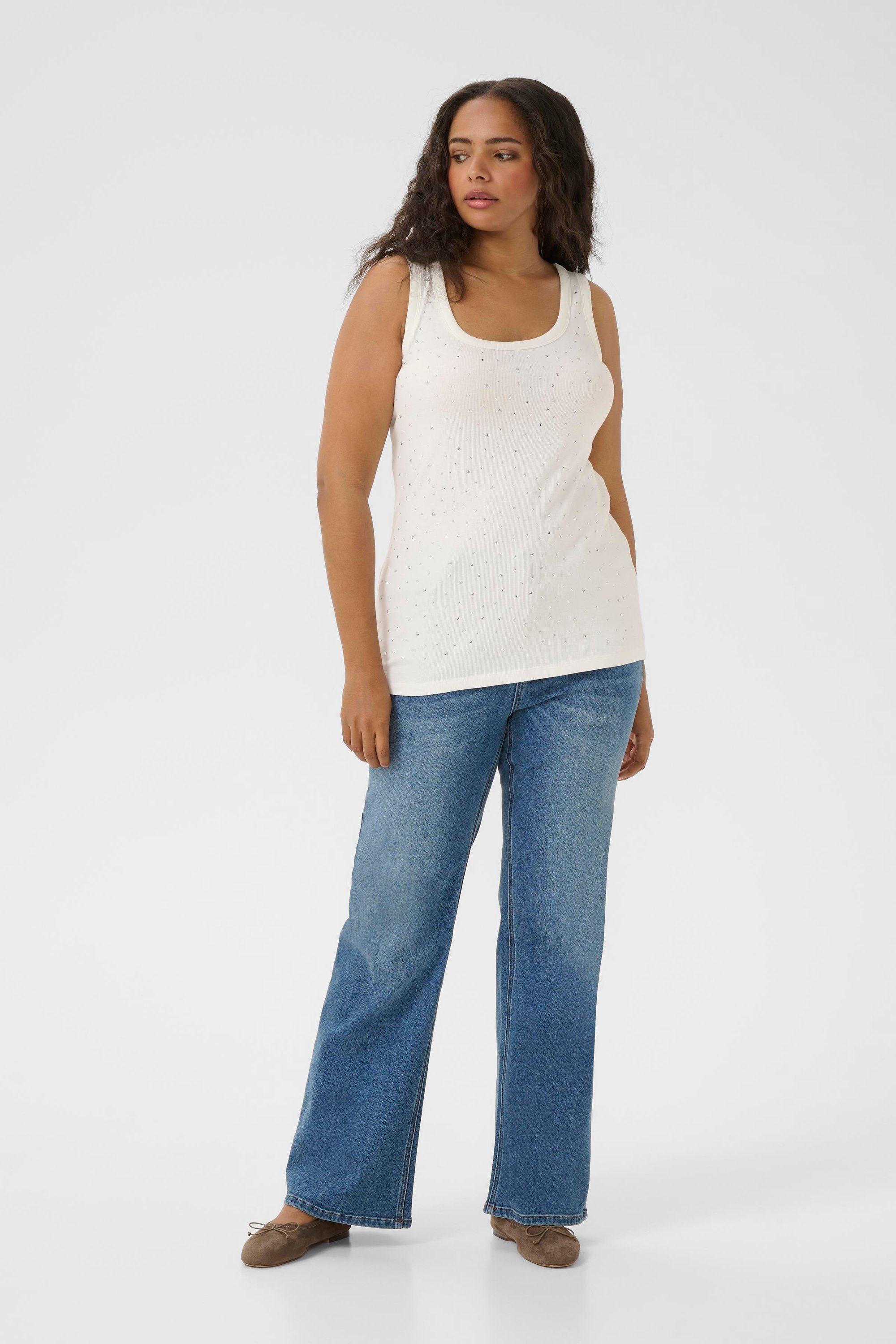 Jerseytop KCcarina Jerseytop Tight fit white