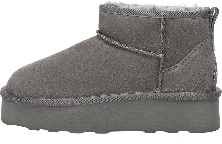 EVER AU Damen Heron Ultra Mini Plateaustiefel - Grau