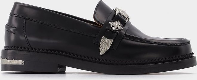 Aj1041 Loafers - Toga Pulla - Black - Polido