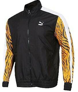 Puma Wild Pack gewebt Full Reißverschluss -Up -Spur Top Jacke Black Mens 579510 21