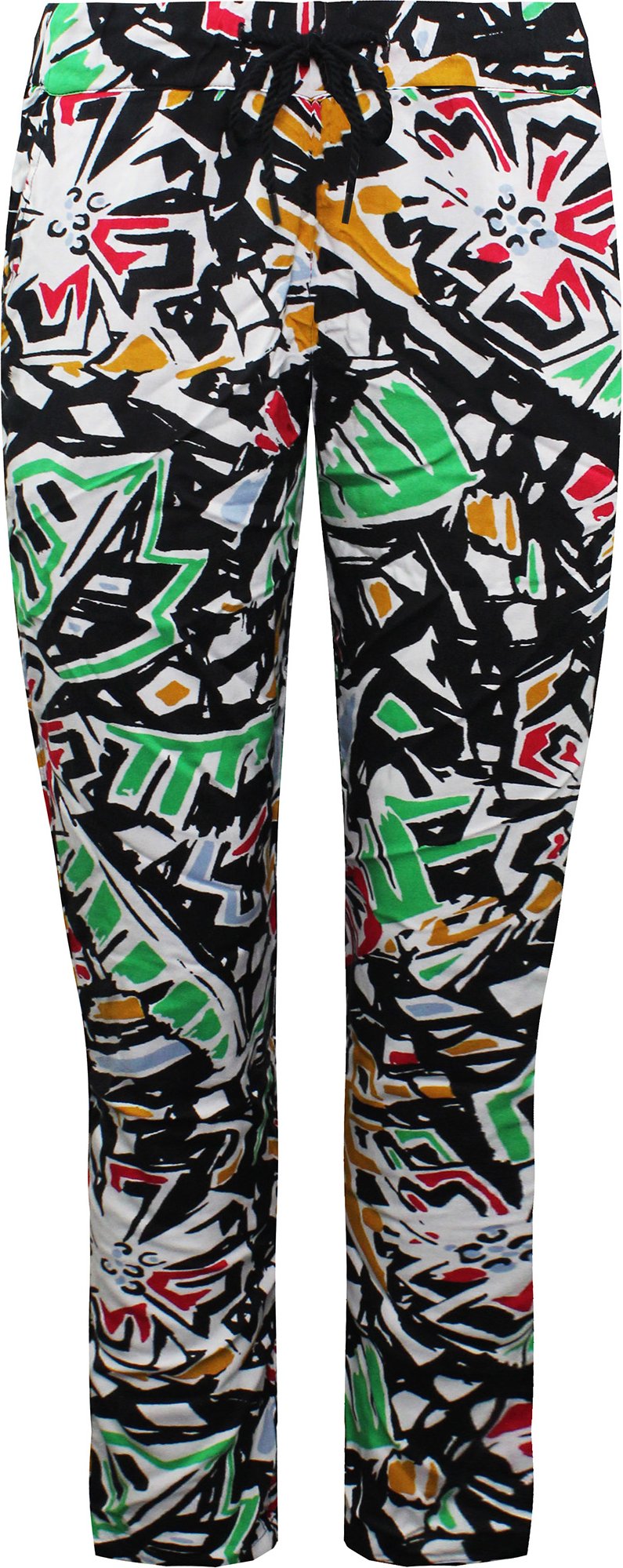 Transporter aus der Wand Draw String Taille Multicolored Womens Printed Hosen V5izblk