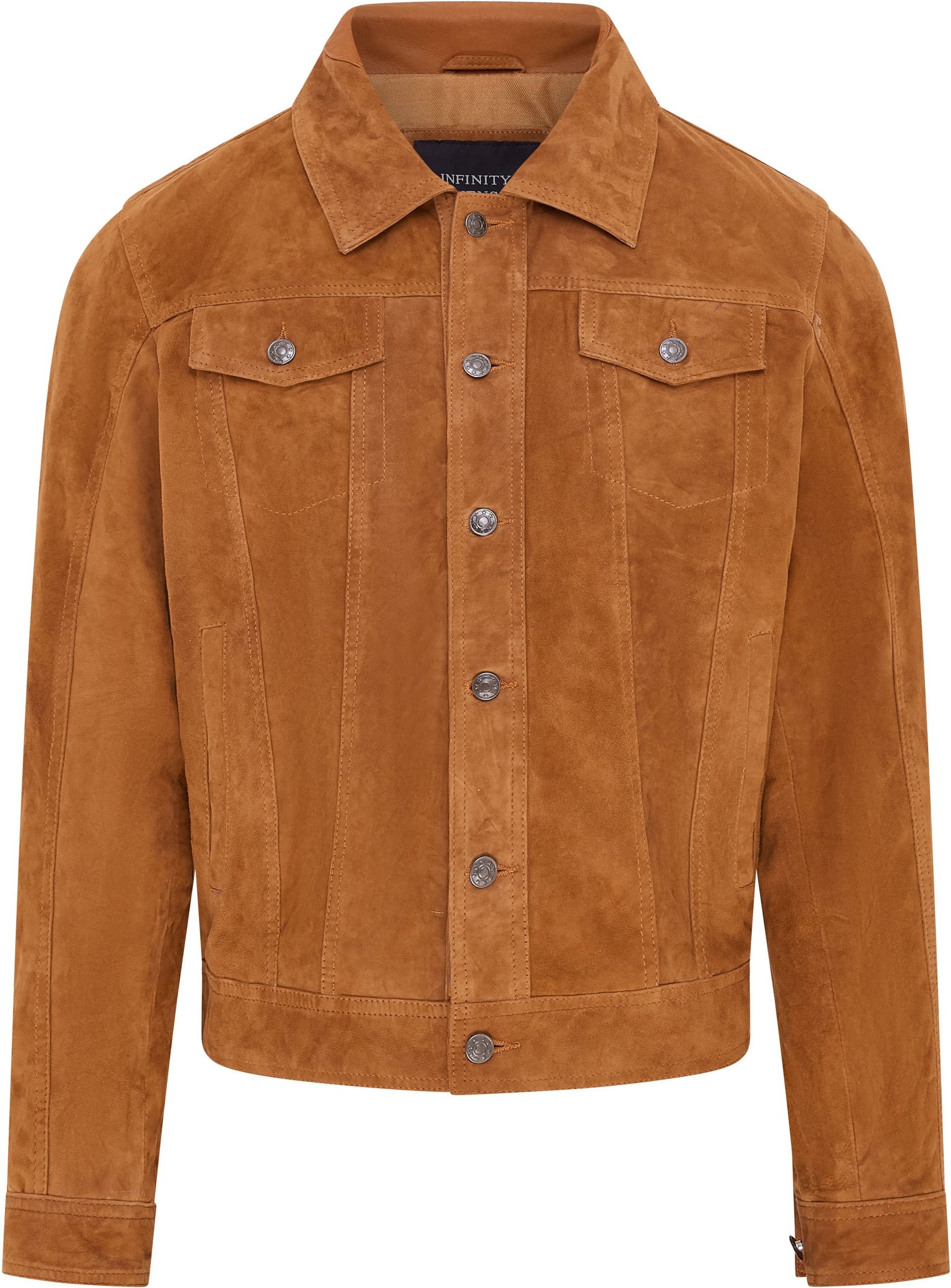 Hellbraune Herren-Ziegen-Wildlederjacke – Nurmes