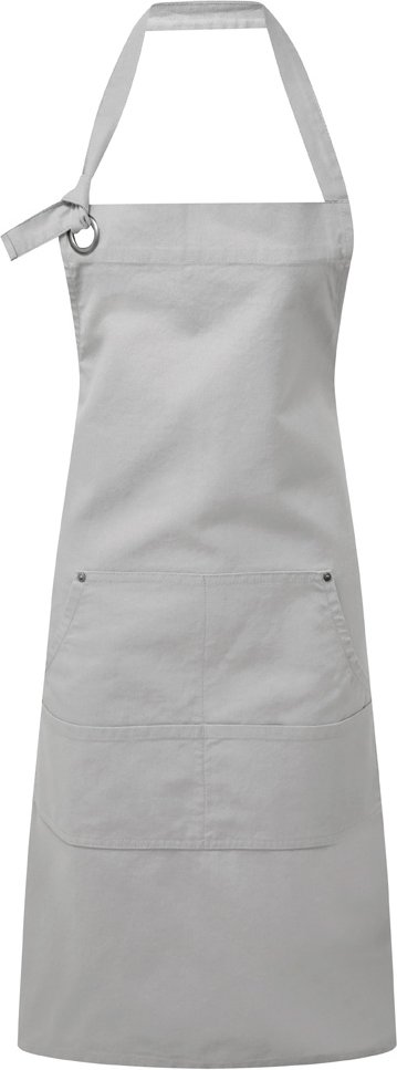 Premier Calibre Taschenschürze aus schwerem Canvas (Silber)