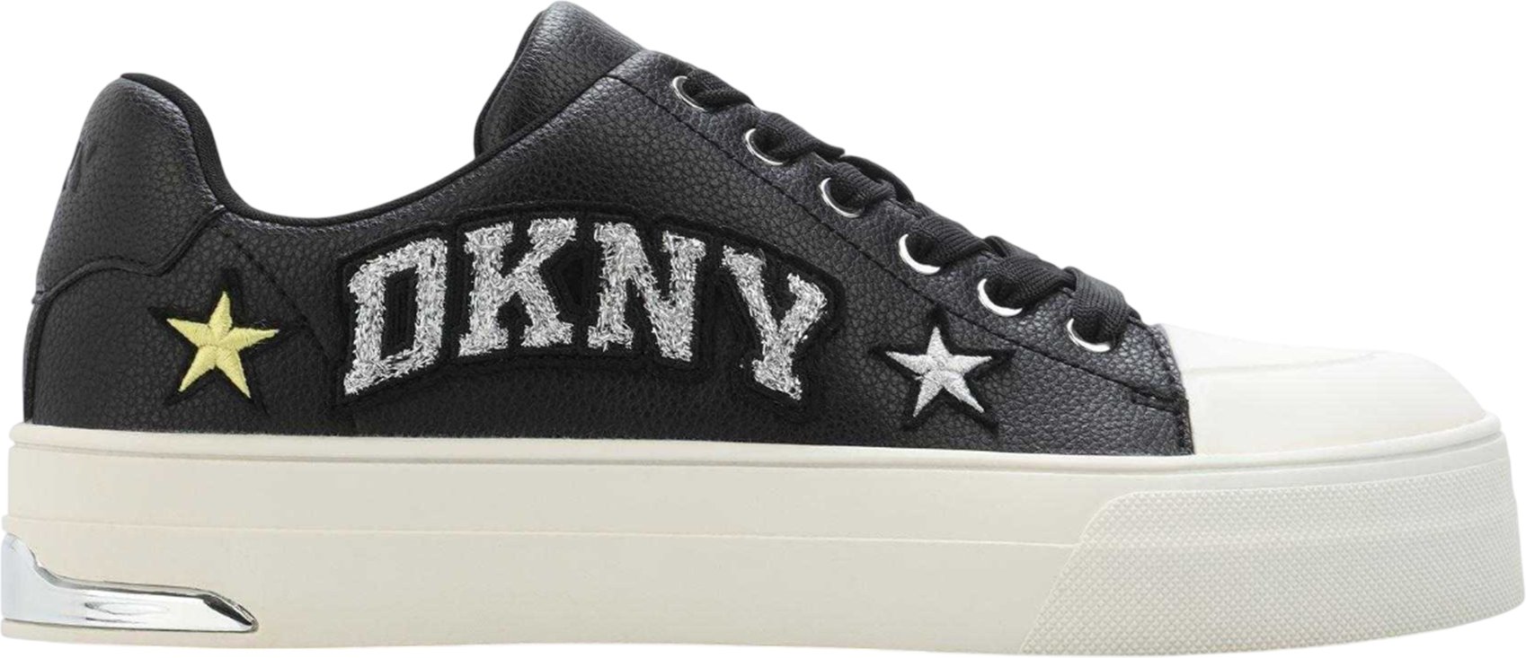 DKNY - "York" Stern Sneaker für Damen, Leder (Schwarz)